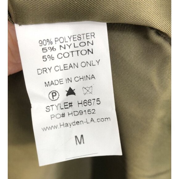 Hayden Los Angeles Corduroy Overall Jumper Dress Womens M Olive Green School - Picture 6 of 8